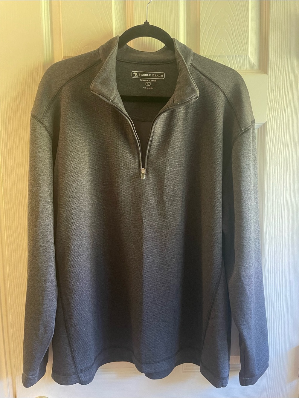 Men's Pebble Beach Performance Quarter-Zip Pullover Size L - Picture 2 of 10